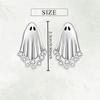 Halloween Horror Ghost Stud Earrings, European and American Halloween Ghost Ear Jewelry