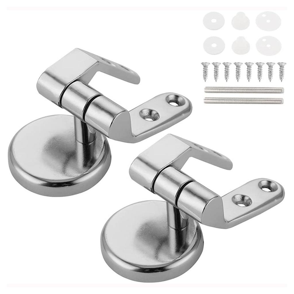 Bathroom Toilet Seat Hinge Zinc Alloy Hardware Hotel Restroom Toilet Accessories with Bolts and Nuts