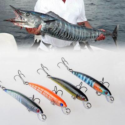 MUQZI Sports Accessory Artificial 3D Eyes Fish Hard Lure Jig Fishing Bait Tackle Tool with Two Hooks