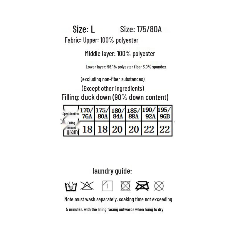 XueZhongFei Men's Business Casual Down Padded Trousers