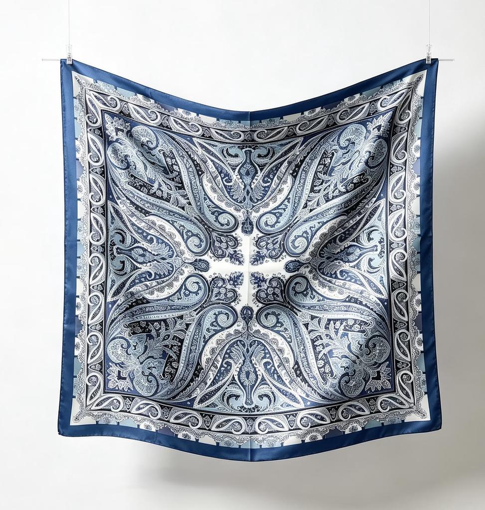 Beach sunset fashion silk scarf print 91CM silk square scarf decorative scarf scarf versatile shawl silk scarf