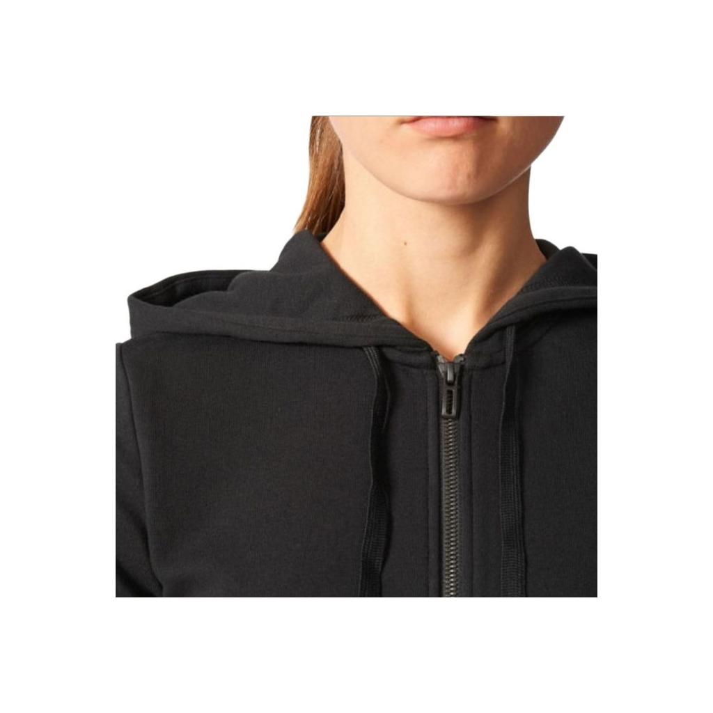 Adidas Nicht Sportspezifische Logo Bedruckte Kapuzenjacke Damenjacke Schwarz S97076