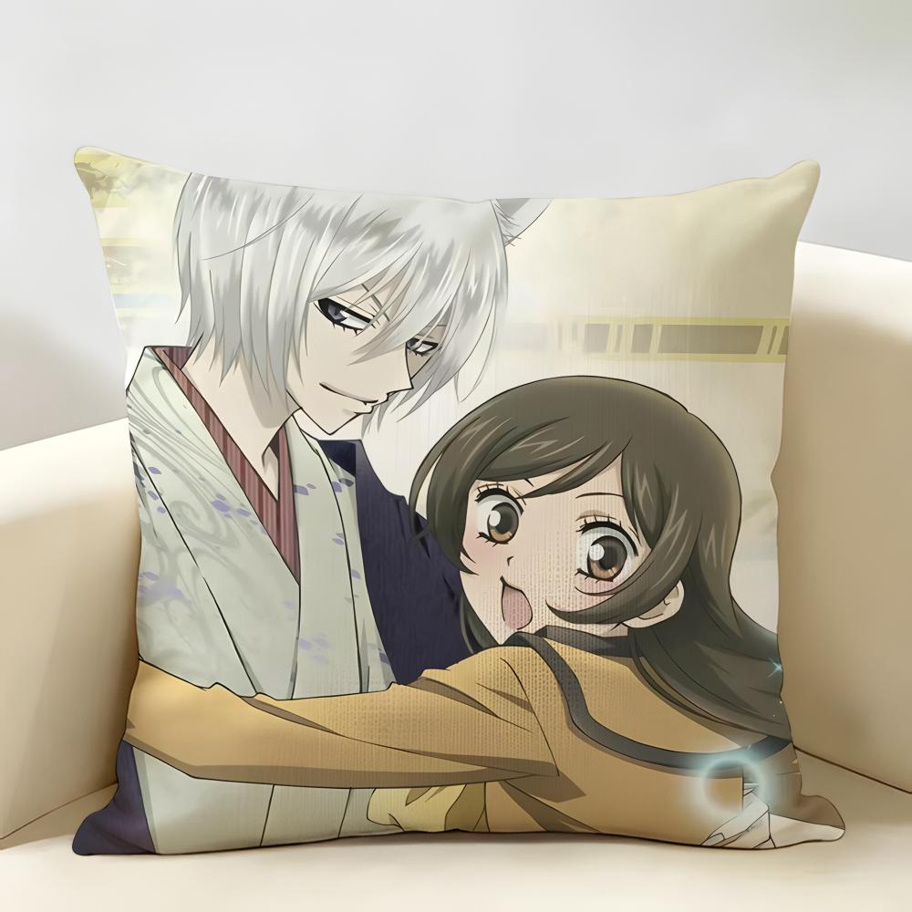Anime KKamisama Hajimemashita Cushion Cover Natural Linen Organic Fabric DoubleSided Printing Room Sofa Decor Pillow Case