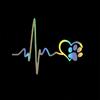 Dog Tracks EKG Stickers Car Reflective Vinyl Stickers Waterproof Available In ThreeColors Car Personalized DecorationAccessories