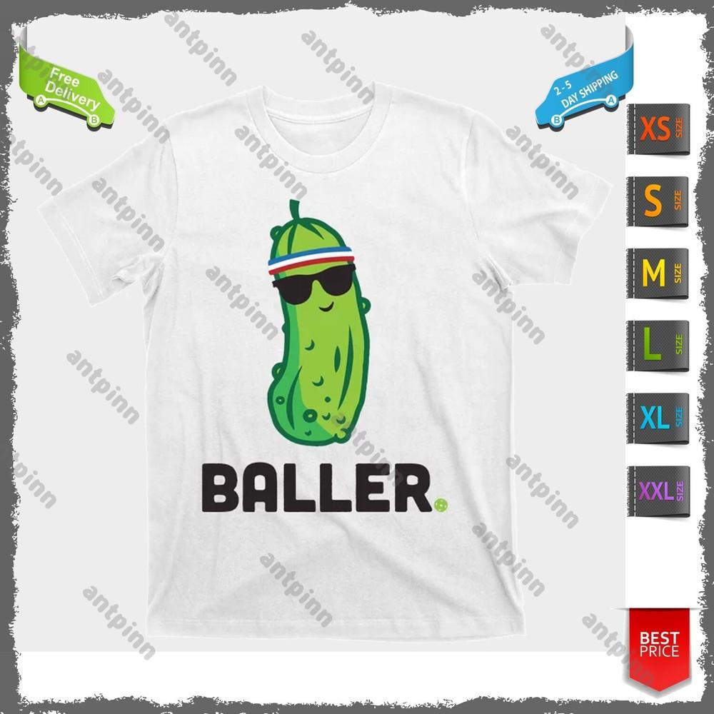 Pickle Baller Funny Pickleball T-Shirt For Men & Women Unisex T-Shirt XXXL