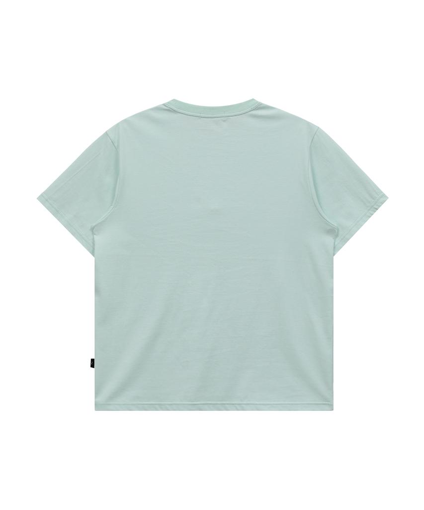 WAIKEI Maltese Crew Line Graphic Short Sleeve T-Shirt Mint