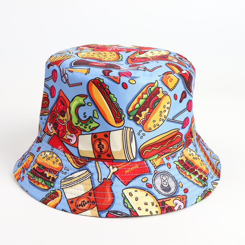 Reversible Colorful Tiger Print Fisherman Hat with Sun Protection