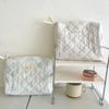 Cosmetic Storage Bag Large Capacity Checkered Makeup Bag Travel Makeup Case Lightweight Toiletry Zipper Storage Pouch for Girl