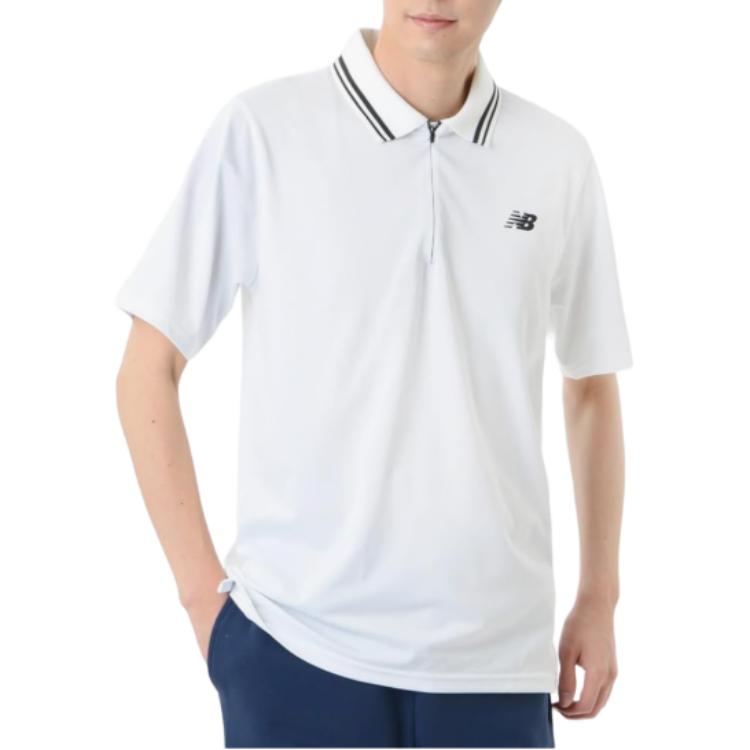 New Balance Polo Shirt Men's White MT41402-WT