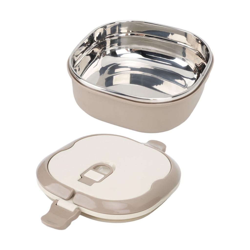 Lunch Box 304 Stainless Steel Portable Insulated Sealed Student Bento Box with Spoon for School
