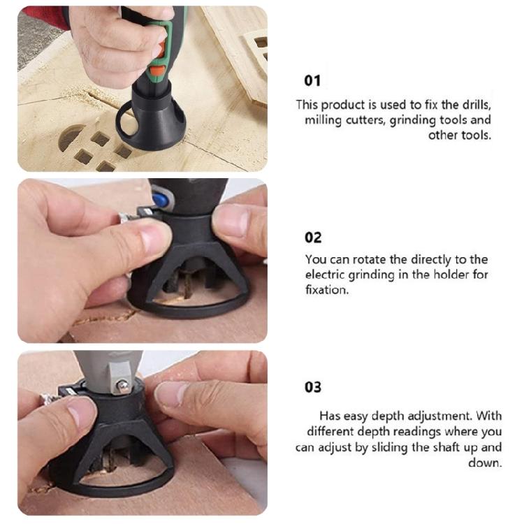 Efficient Cutting Guide Attachment Polishing Carving Grinding Locator for Rotary Tool Offering Versatility and Precise