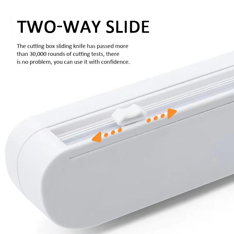 Fixed Food Wrap Cutter Cling Film Cutter For Food Film Dispenser Foil Cling Film Holder Kitchen Storage Plastic Wrap Cutter Tool