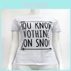 Premium Quality Women T-shirts Game Of Thrones Short Sleeve Letter Design
