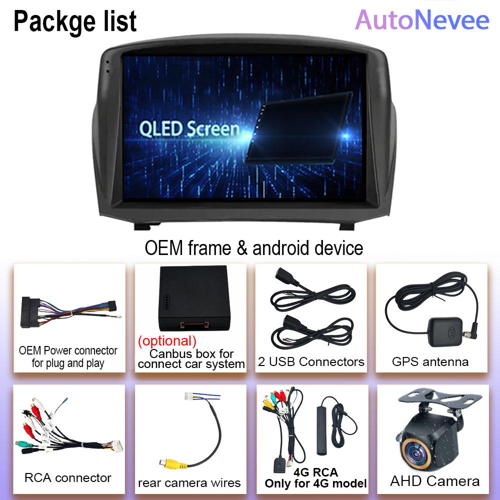 Android Multimedia For Ford Fiesta Mk 6 2008 - 2019 Car Stereo CPU Radio QLED Player Navigation Carplay Auto HDR 5G Dash WIFI BT