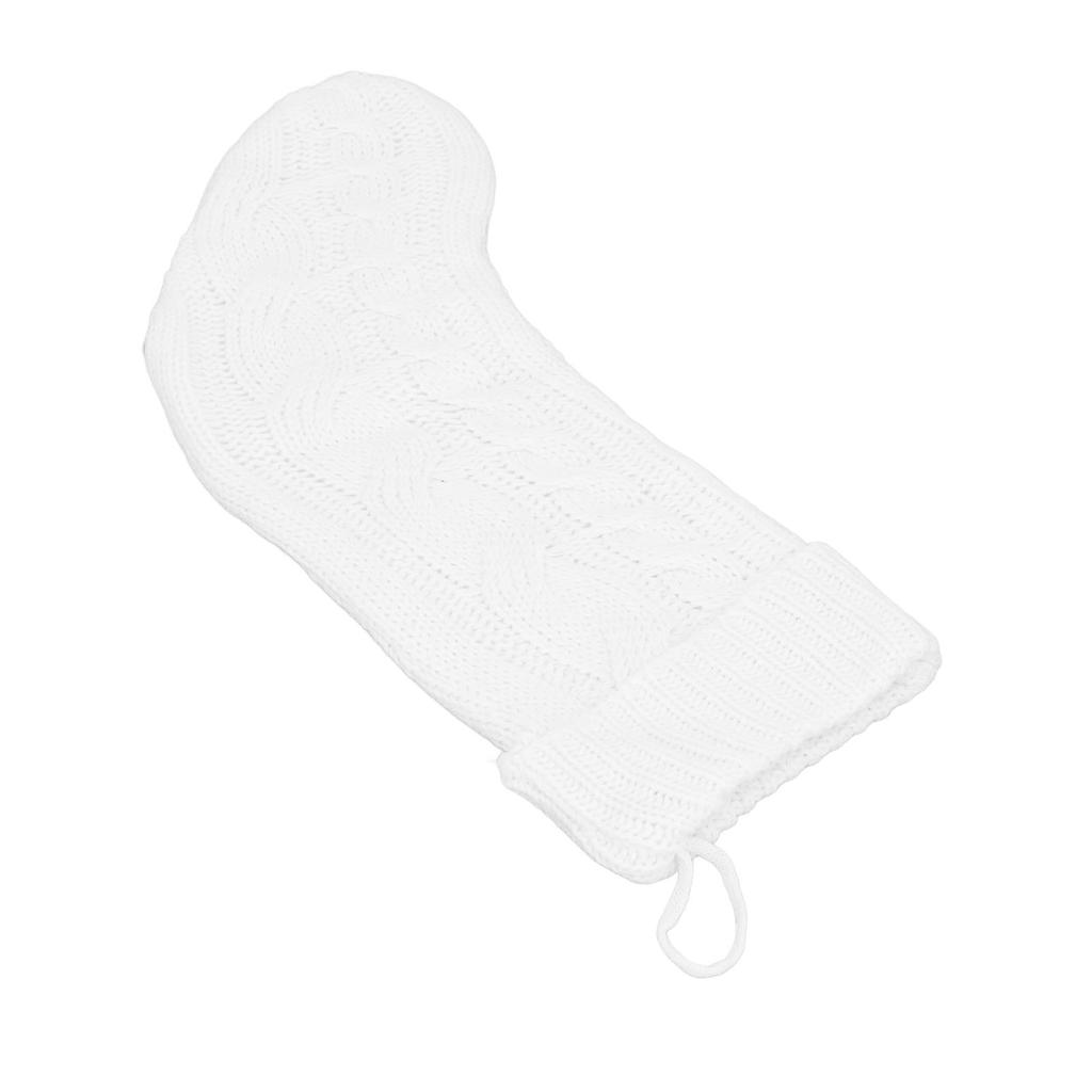 Pletená vánoční punčocha Sváteční dekorace Domácí ozdoby Měkká copánková pletenina Velká vánoční punčocha pro