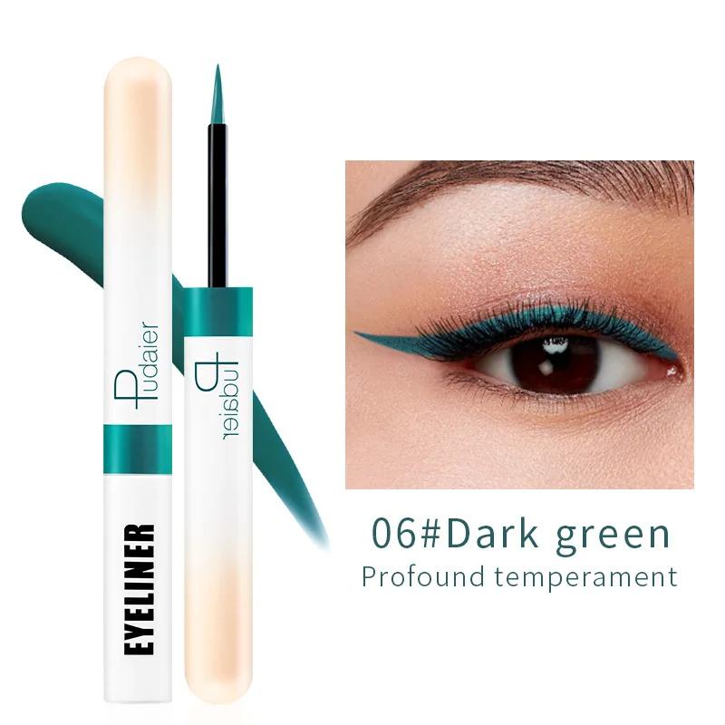 Pudaier 12 Farben Flüssiger Eyeliner Schimmer Glitzer Sexy Lidschatten Tragbar Wasserdicht Langlebiger Eyeliner Frauen Heißer Verkauf Make-up