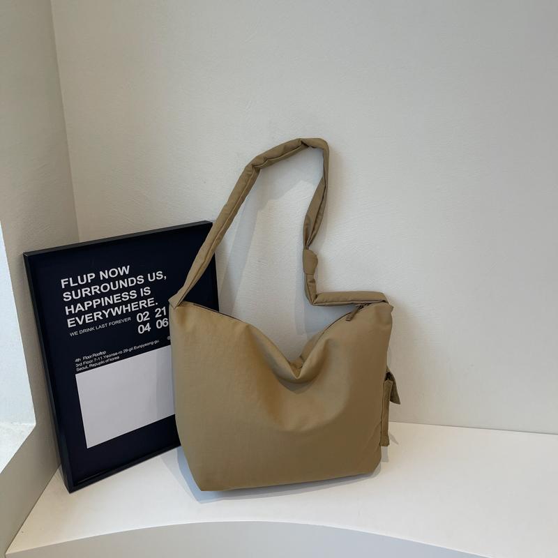 Velká nákupní taška Dámská jednobarevná taška přes rameno Crossbody taška