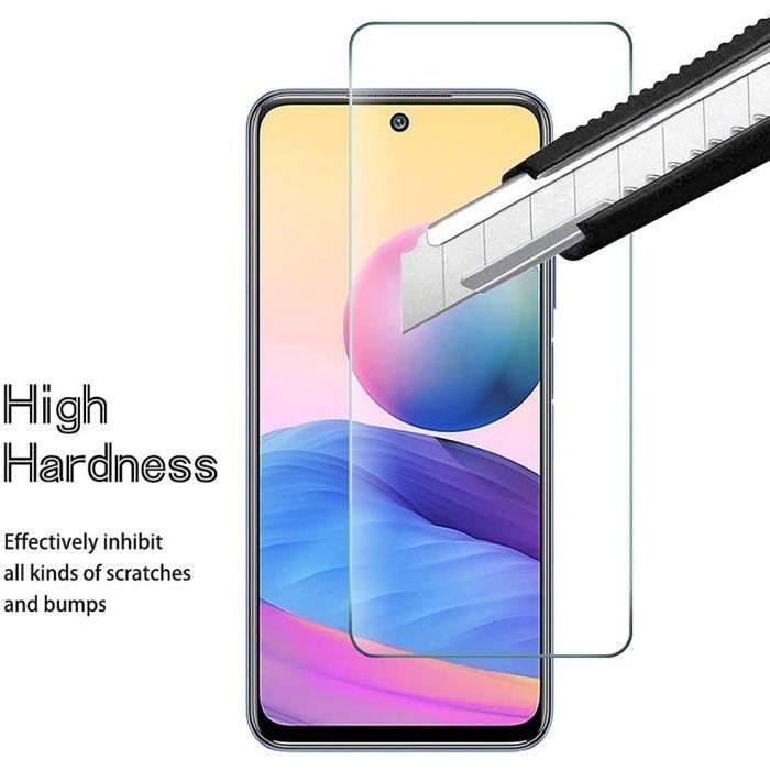 Film de protection - E.F.CONNECTION - Redmi Note 10 5G - Pack de 4 - Verre trempé - Résistant aux chocs
