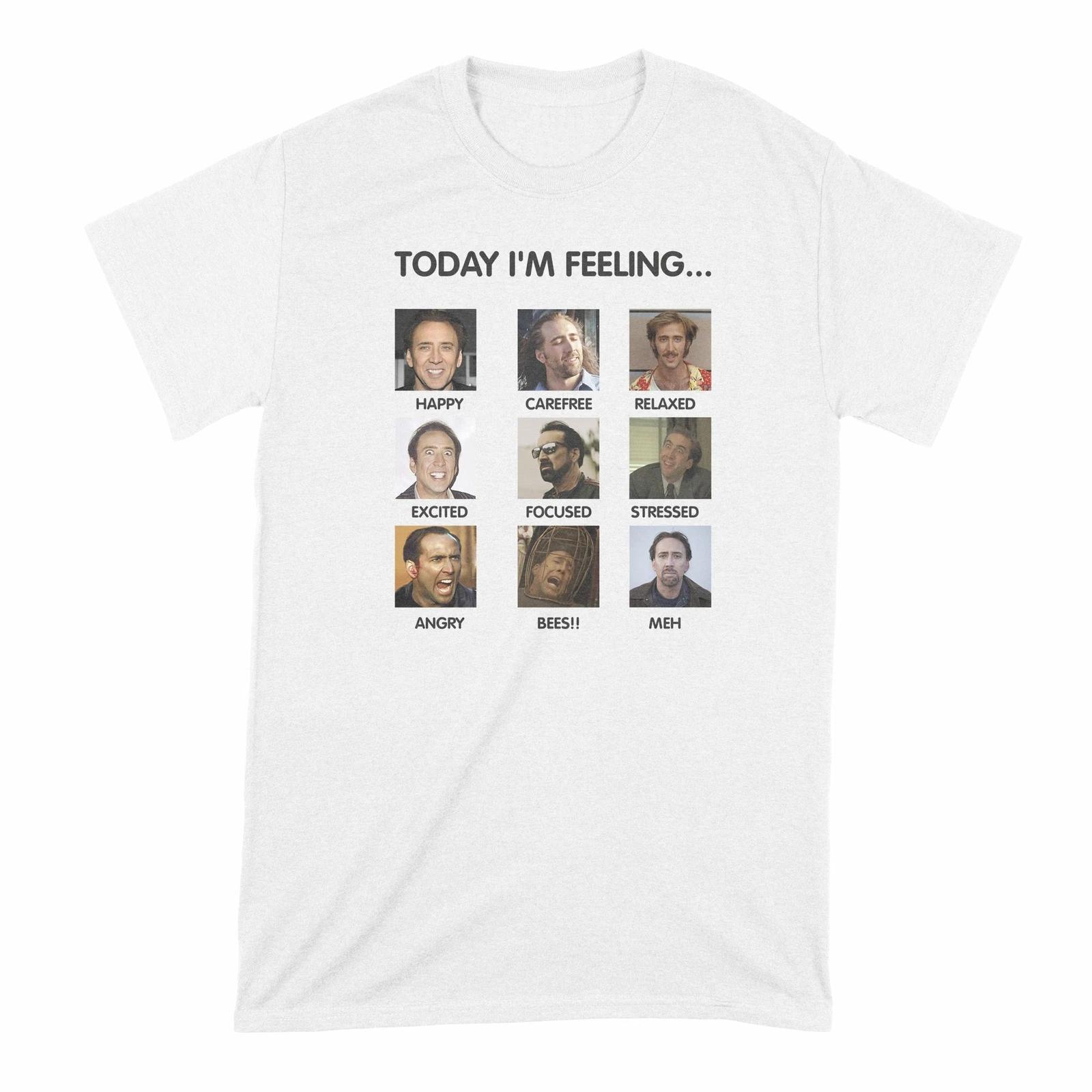 Today Im Feeling Nicolas Cage Shirt Nick Cage TShirt Nicolas Cage Mood Shirt 2XL