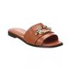 Ferragamo Priscilla Leather Sandal Brown