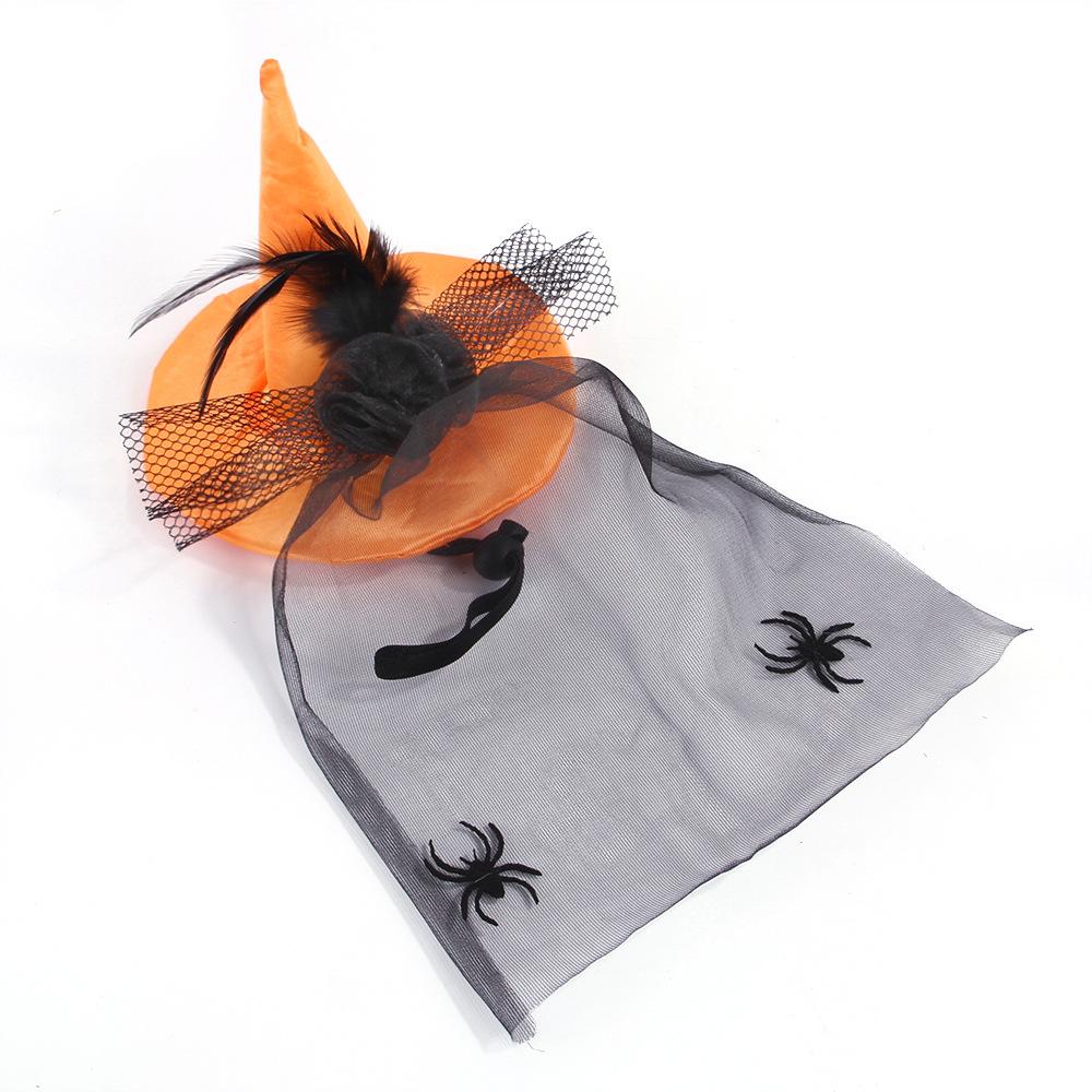 Hot-selling pet funny cat Halloween hat, bat spider skull pattern dog funny headgear