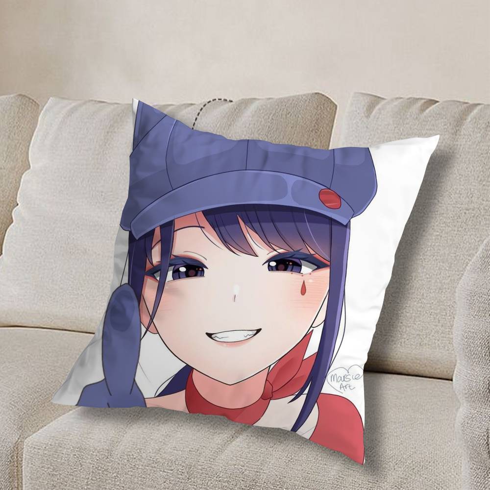 Evil CUTE M-MiSide Mita Pillow Case Square Double-Sided Printing Short Plush Sofa Cushion Cover Bedroom Bedside Pillow