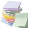 POPSFL Sticky Notes, Strong Adhesive, 75 X 75 Mm, 60 Sheets X 12 Packs, Pastel Colors, for Notebooks and Memos.