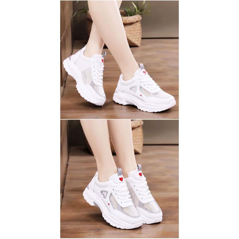 New Little White Shoes Women's Spring Korean Edition Mesh Lightweight and Comfortable Casual Running Shoes