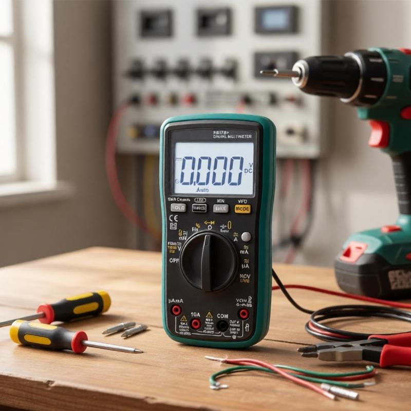 Handheld Digital Multimeter with NCV and 6000-Count Screen for Equipment Service and Wiring Inspection Daily Tasks