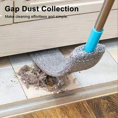 Retractable Gap Dust Cleaning Tool with 2 Microfiber Clothes Long Handle Flat Duster Flexible Dusting Accessory