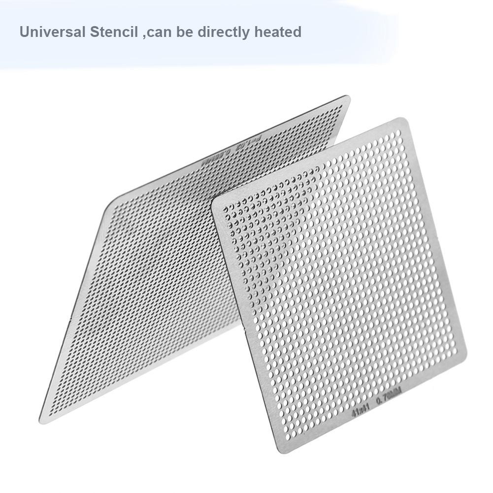 27 Stück/Set Universelles BGA-Schablone Direkte Wärme-Schablone BGA Allgemeine Schablone BGA Reballing-Schablone für Laptops Desktops Reparatur