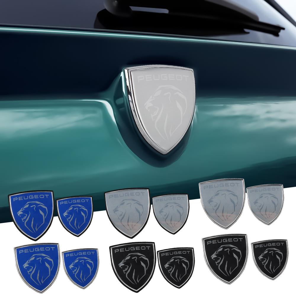 Car Front Grille Emblem Sticker Body Trunk Badge Decoration Decal For Peugeot 207 206 208 308 307 408 107 3008 2008 Accessories