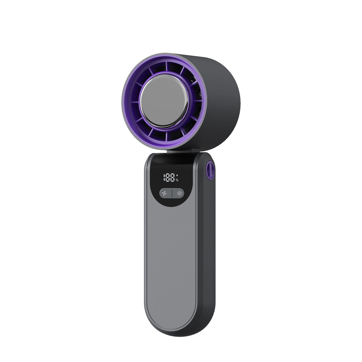 

Новый портативный складной ручной турбо-вентилятор с 100 скоростями, быстрое охлаждение, аккумулятор 4000 мАч, полупроводниковый ледяной вентилятор