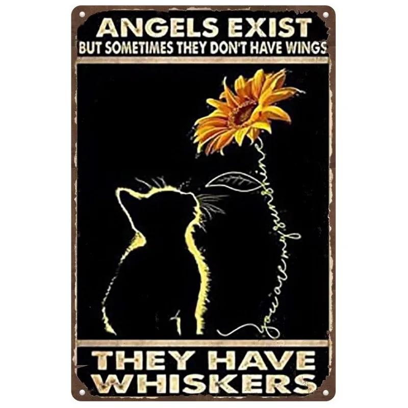 Cats Metal Tin Signs Being Normal Is Boring Wall Decoration Plaque Vintage Poster Iron Painting for Home Cafe Garden Club Bar