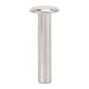 100 Pairs 0.16x0.79x0.33in Rivet Stud Set M3 Stainless Steel Flat Round Head Rivets and Screws for