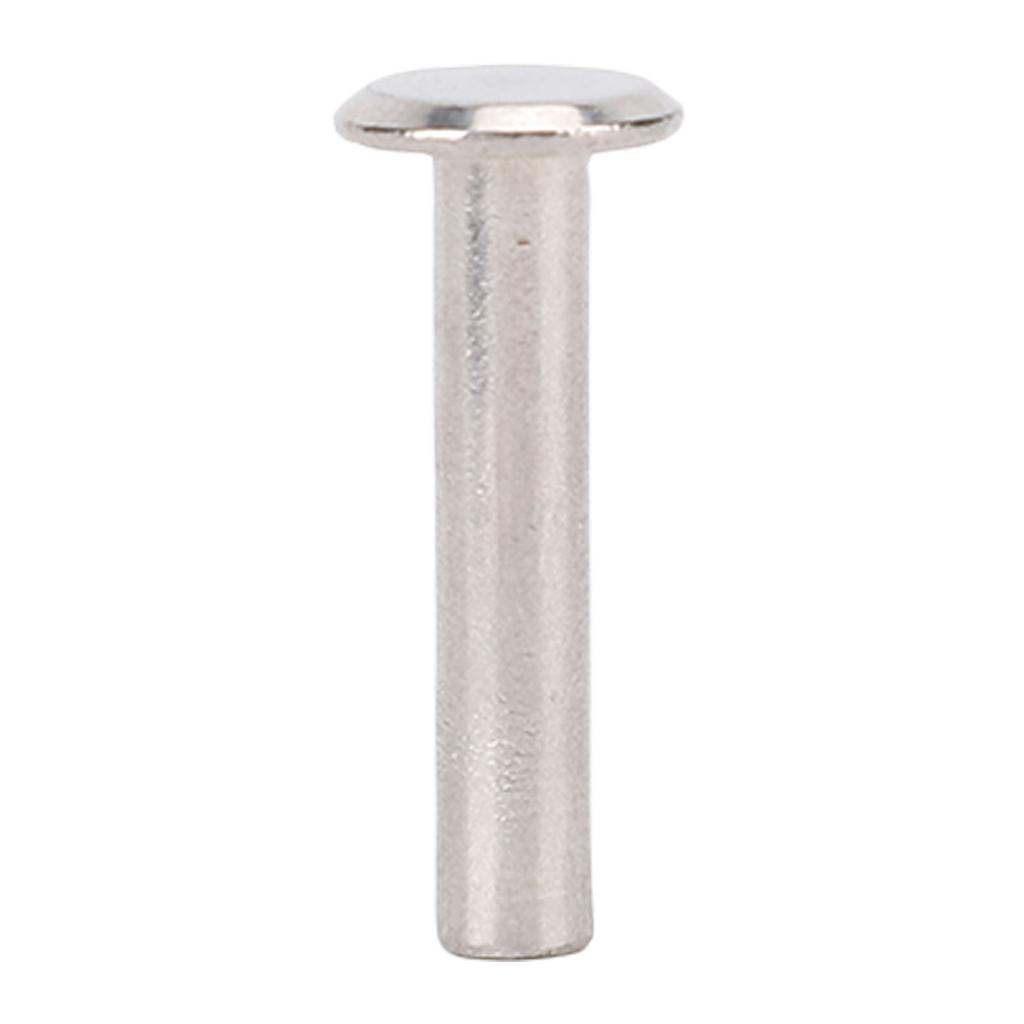 100 Pairs 0.16x0.79x0.33in Rivet Stud Set M3 Stainless Steel Flat Round Head Rivets and Screws for