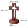 Catholic Wood Religious Favor Tabletop Cross for Shelf Prayer Decor