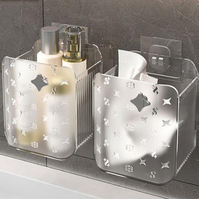 1Pcs Toilet Storage Bathroom Shelves No-Drill Shelf Shower Storage Rack Holder Suction Shelf Bath Autohesion Accessories