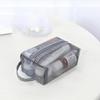Mesh Toiletry Bag Travel Wash Bag Large Capacity Zipper Makeup Bag Skin Care Storage Bag Women Cosmetic Bag Korean Storage Bag