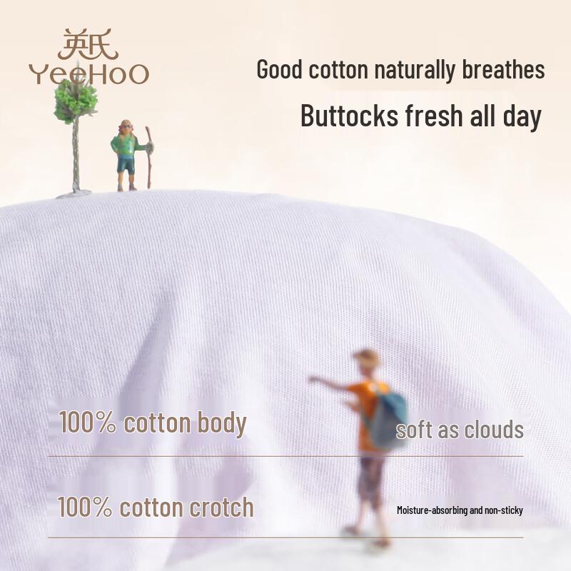 YEEHOO Antibacterial Cotton Kids Boxer Briefs