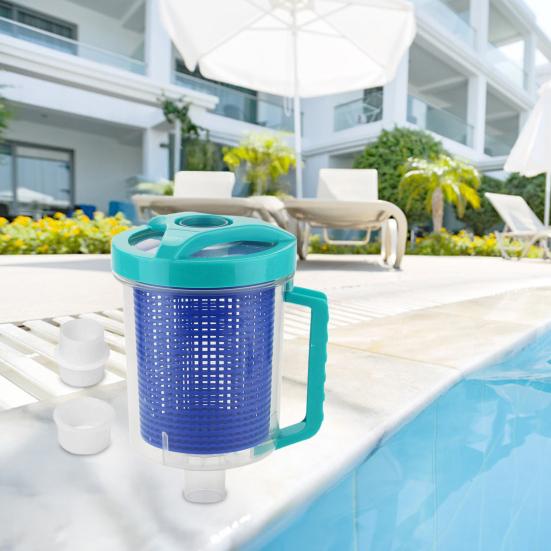 Pool Leaf Canister for Pool Vacuum Transparent Pool Leaf Collector Leaf Trap High-Capacity Leaf Catcher Catch Twigs Debris for Pool Spa