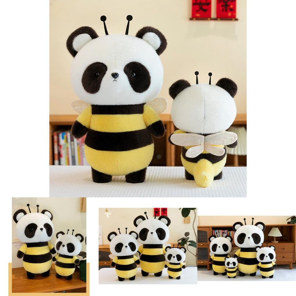 Adorable Bee Panda Plush Toy Soft And Huggable Companion For Kids And Girls