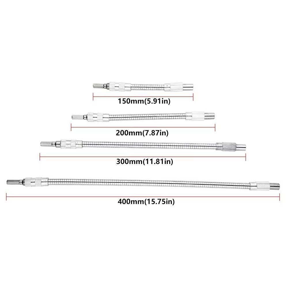 150-400mm Screwdriver Extend Rod Flexible Shaft Electric Drill Extend Rod Bit Connecting Rod