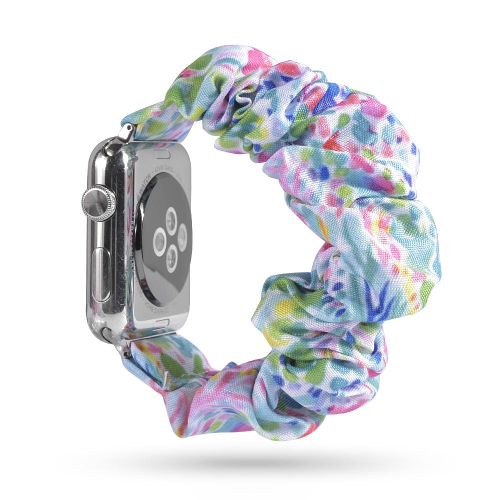 Scrunchie Strap for apple watch band 44mm 40mm 45mm 41mm 38mm 42mm 49mm correa bracelet iwatch series 4 5 6 3 SE 7 8 9 ultra 2