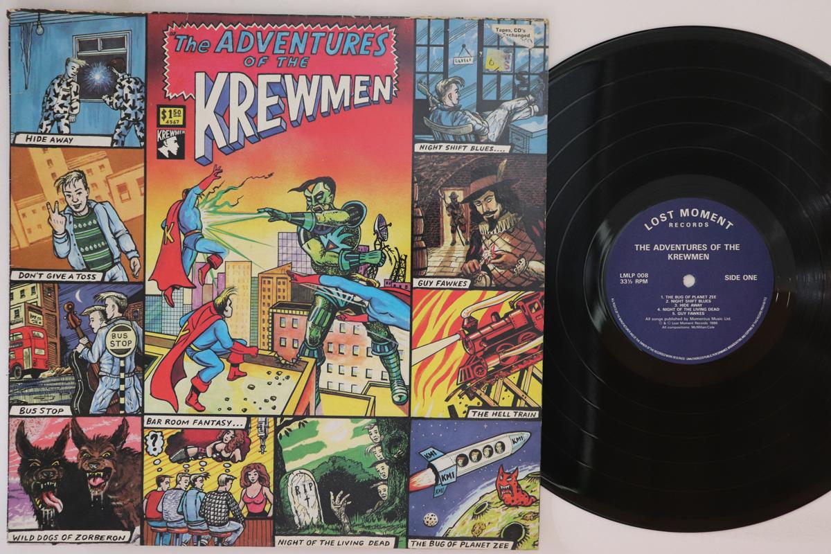 

LP Record KREWMEN - Adventures Of The Krewmen LMLP008 LOST MOMENT 1986 UK Rock Used