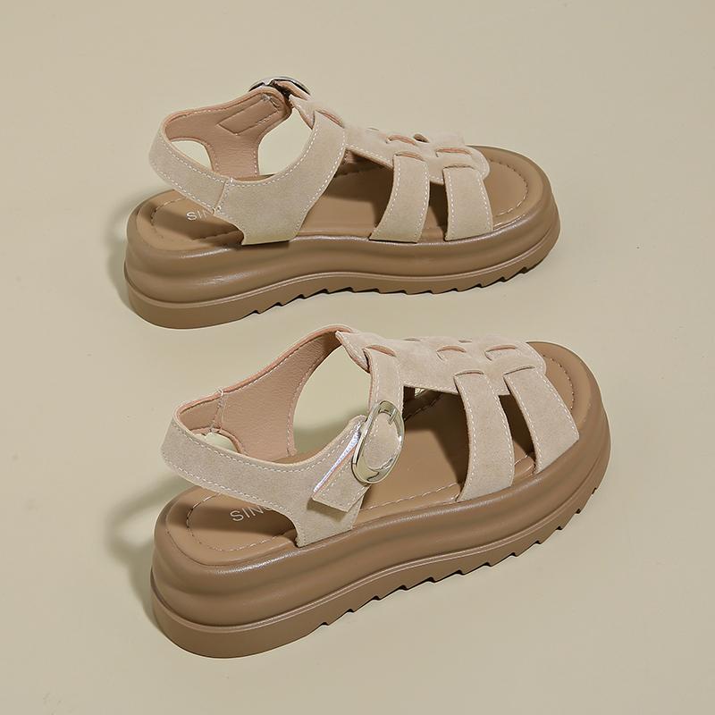 Fashion 2025 Woman New Popular Buckle Design Shoes Trend Casual Platform Sandal Non-slip Outdoor Sandals Unique Fashion Sandal