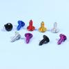30Pcs/Pack M5*12Mm Universal Aluminum Alloy Motorcycle Cross Head Self Tapping Bolts Screws Nut Round Head Thread Diameter