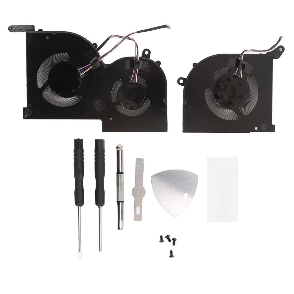 Laptop CPU Fan 4 Pin with Repair Kit Laptop GPU Cooling Fan for MSI GS66 10SD 10SGS 10SFS 10SF 10SE MS 16V1 MS 16V2