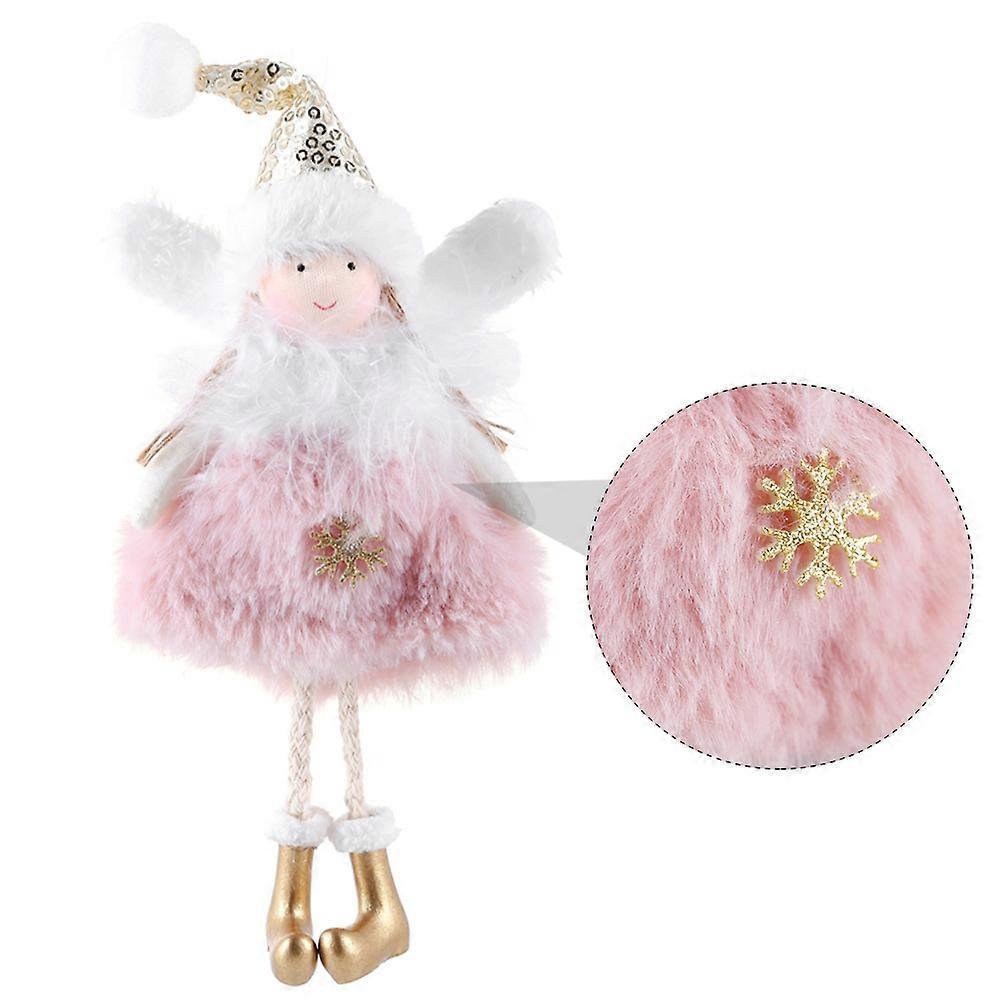 Crochet Angels Ornaments Doll Pendant Christmas Tree Decor Kids 1Set