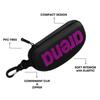 ARENA Swimming Goggle Protective Hard Cover for Carrying Case with Backpack Case, Swimming, Clip, Storage, Portable, Black/Purple